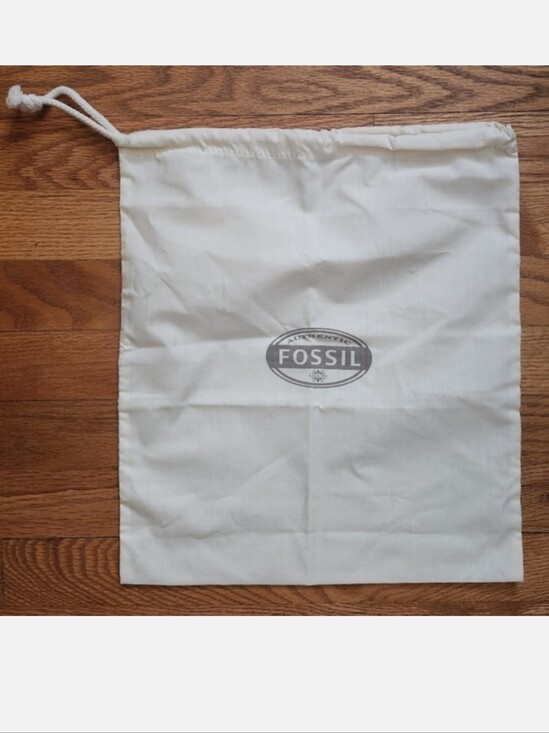 Fossil Handbags - Fossil Cream Dust Bag With Drawstring 13"×14"